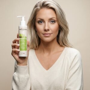Eubiona Natuurlijke haargel met limoen en cafeïne 125 ml, ECOCERT natuurlijke styling gel voor hydratatie en stevigheid, vegan haarverzorging