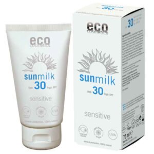 Natuurlijke zonnemilk SPF30 granaatappel en framboos